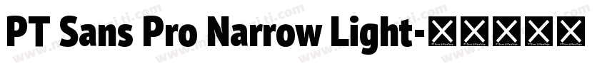 PT Sans Pro Narrow Light字体转换